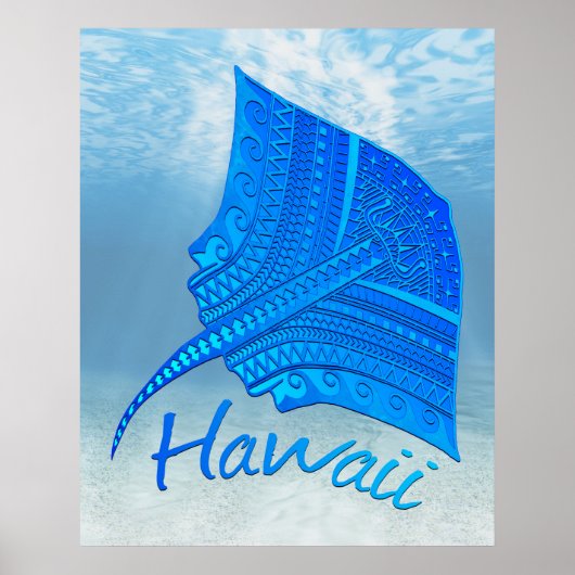 Poster Stingray hawaïen (Devant)