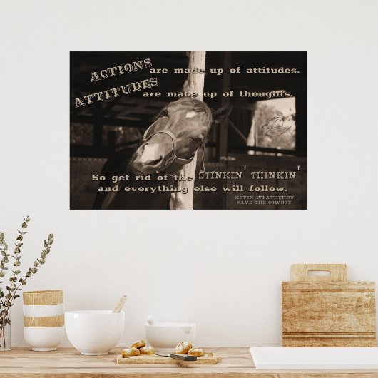 Poster Stinkin' Thinkin' (Cuisine)