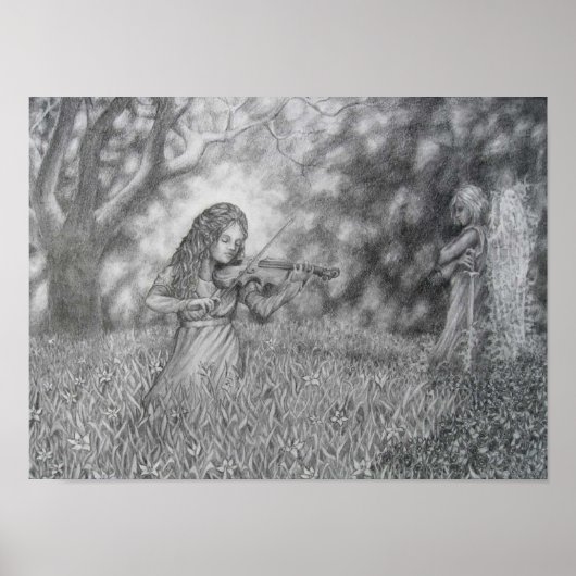 Poster Stock de carte St. Cecilia Imprimer (Devant)