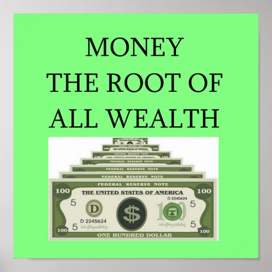 Poster stock de rue wall, investisseur de marché (Devant)