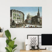 Poster Stock-im-Eisen-Platz, avec St. Stephan (Bureau à domicile)