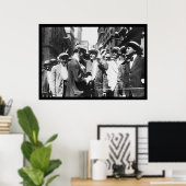 Poster Stock Traders NYC Curb Market 1916 (Bureau à domicile)