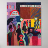 Poster Stockage dans la pluie | Ernst Ludwig Kirchner (Devant)