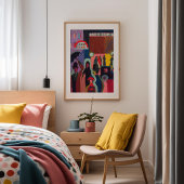 Poster Stockage dans la pluie | Ernst Ludwig Kirchner