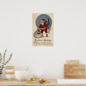 Poster Stockage de remplissage père Noël au bord (Cuisine)