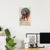 Poster Stockage de remplissage père Noël au bord (Bureau à domicile)