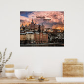 Poster Stockholm, île de Sodermalm (Cuisine)