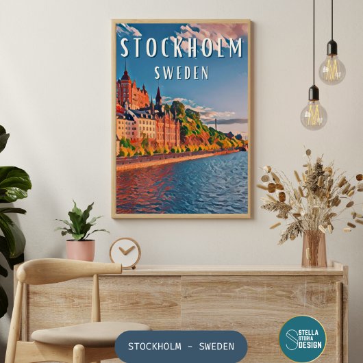 Poster Stockholm, la capitale scandinave des musées