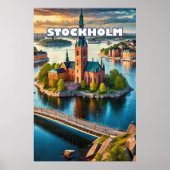 Poster Stockholm, perle scandinave (Devant)