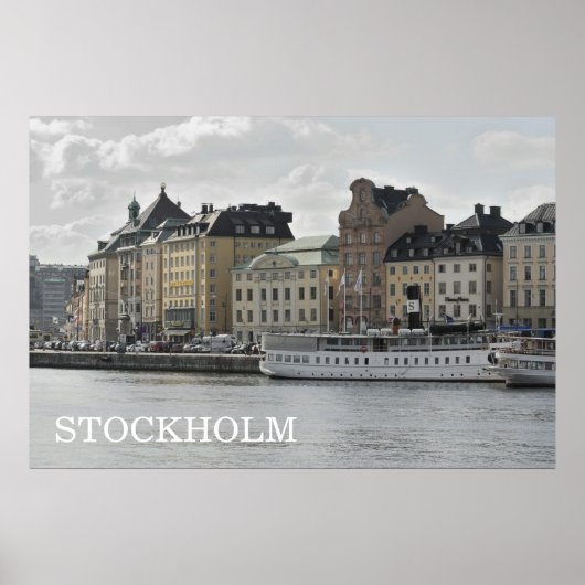 Poster Stockholm Quay (Devant)