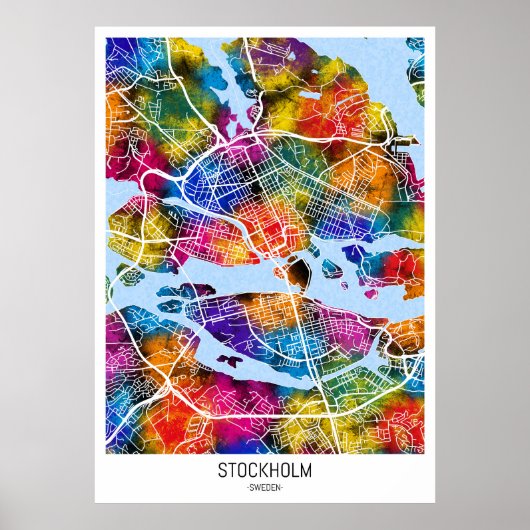 Poster Stockholm Suède (Devant)