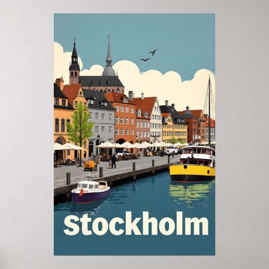Poster Stockholm Suède (Devant)