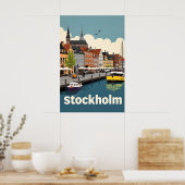 Poster Stockholm Suède (Cuisine)