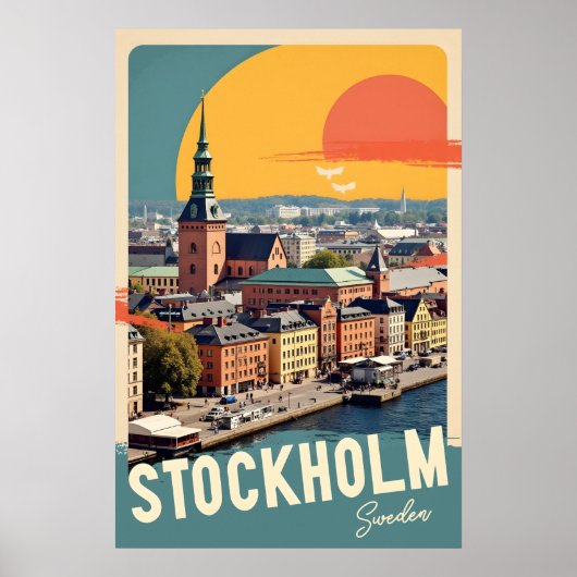 Poster Stockholm Suède (Devant)