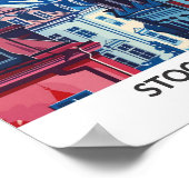 Poster Stockholm Suède Retro Voyage d'oeuvres d'art (Coin)