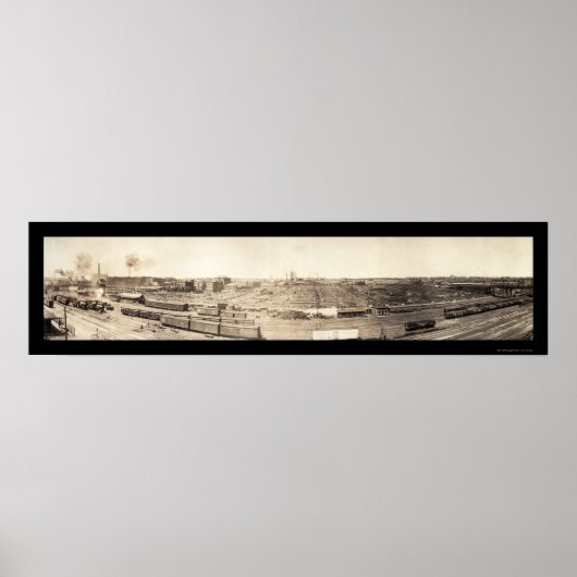 Poster Stockyards South Omaha Photo 1908 (Devant)