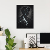 Poster Stoic Guardian, Modern Matrix Abstract Art (Bureau à domicile)