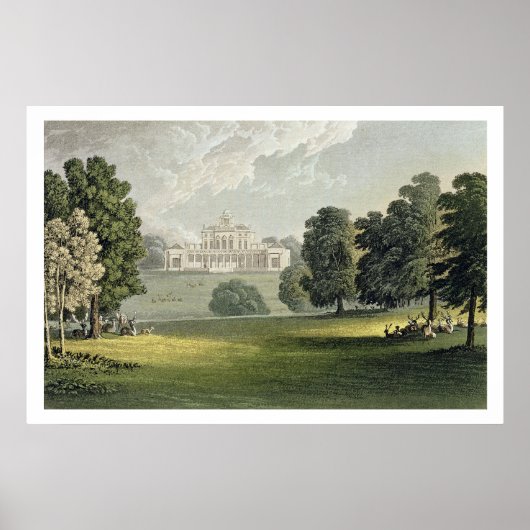 Poster Stoke Park, du "Repository of Arts" d'Ackermann, (Devant)