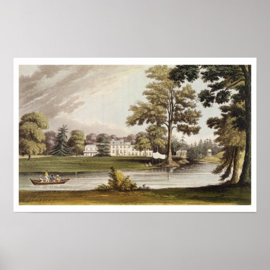 Poster Stoke Place, du "Repository of Arts" d'Ackermann (Devant)