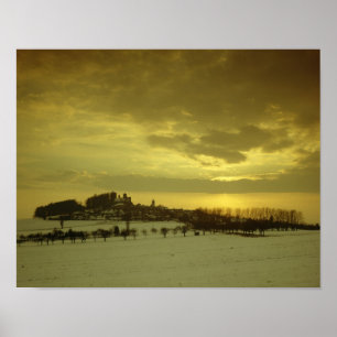 Poster Stolpen Burg, construit en c.1100