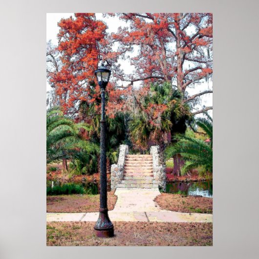 Poster Stone Bridge City Park Nouvelle-Orléans (Devant)