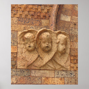 Poster Stone Citizens trois nourrissons en granit