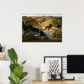 Poster Stone City, 1930 by Grant Wood (Bureau à domicile)