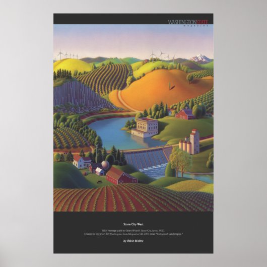 Poster Stone City West par Robin Moline (Devant)