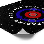 Poster Stone de curling roulant comme l'orbite de la Terr (Coin)