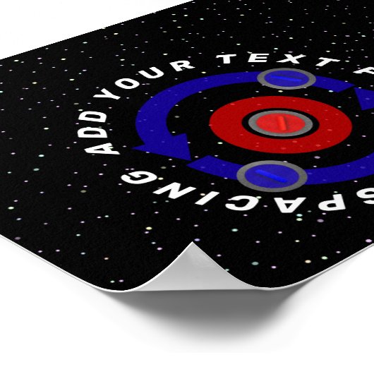 Poster Stone de curling roulant comme l'orbite de la Terr (Coin)