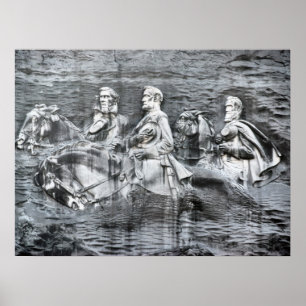 Poster Stone Mountain Georgia memorial