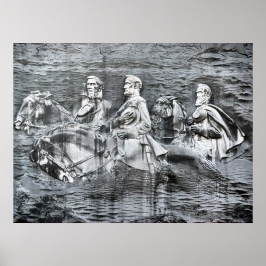 Poster Stone Mountain Georgia memorial (Devant)