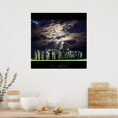Poster Stonehenge Ancienne Pierre Permanente Art Mystique (Cuisine)