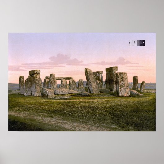 Poster Stonehenge, Angleterre vers 1900 (Devant)