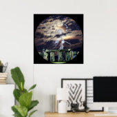 Poster Stonehenge Mystical Druid Art Mytho-Imaginaire (Bureau à domicile)