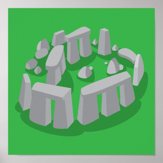 Poster Stonehenge of England (Devant)