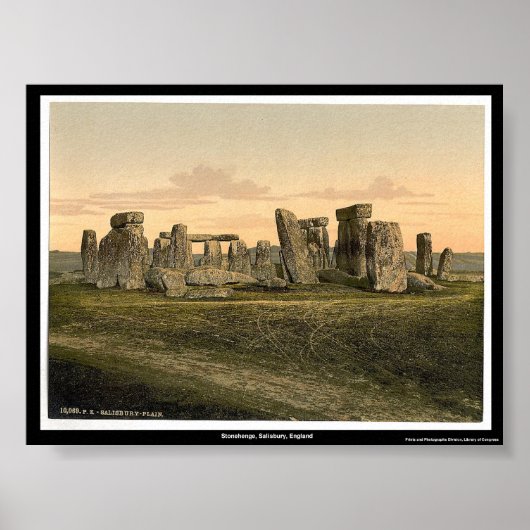 Poster Stonehenge, Salisbury, Angleterre (Devant)