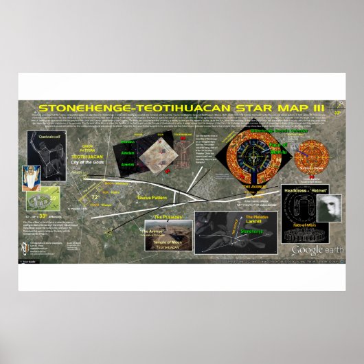 Poster Stonehenge - Taurus Star Map 3 (Devant)