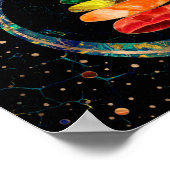 Poster Stones Zen Chakras et cercle Enso (Coin)