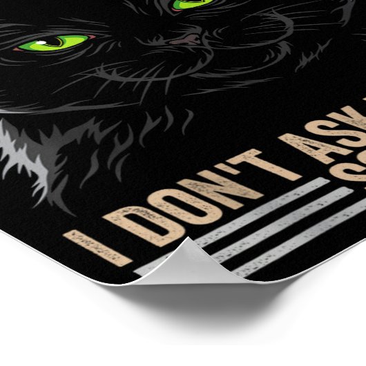 Poster Stop Asking Why Im Crazy Cat  (Coin)