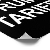 Poster Stop aux tarifs douaniers de Trump - (Coin)