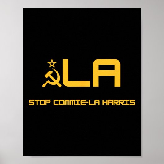 Poster Stop Commie-la-Harris Stop Commie-la-Harris Kamala (Devant)
