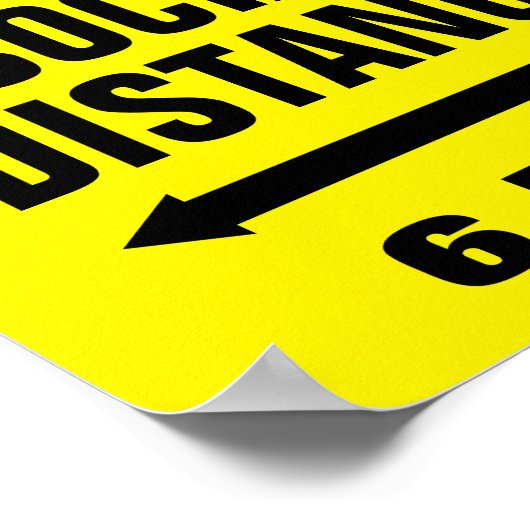 Poster Stop CoronaVirus slogan Keep Social Distance (Coin)