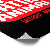 Poster Stop Eating Animals Without Bbq Sauce  (Coin)