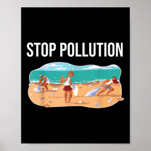 Poster Stop Pollution Plastic Sea De l'environnement Prot
