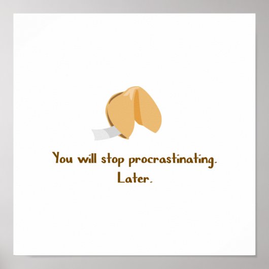 Poster Stop Procrastinating (Devant)