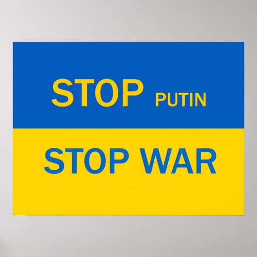 Poster Stop Putin, Stop War Poster! (Devant)