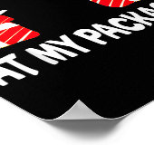 Poster Stop Staring At My Packages Funny Christmas Naught (Coin)