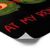 Poster Stop Staring At My Reindeers Funny Christmas Adult (Coin)