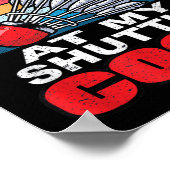 Poster Stop Staring At My Shuttle - Funny Badminton  (Coin)